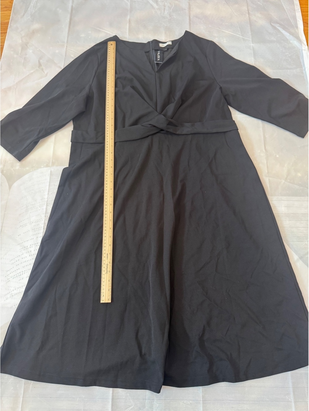 TALISEA black 3/4 sleeve dress CLOTHING00054